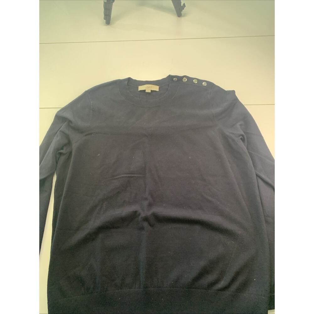 Loft Womens Long Sleeve Shirt Blue XL